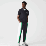 Men Lacoste V0ZN912 Navy Blue HDE Badge Cotton Pique Regular Fit Polo - Image 2