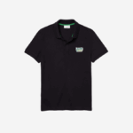 Men Lacoste V0ZN912 Navy Blue HDE Badge Cotton Pique Regular Fit Polo - Image 4