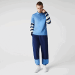 Men Lacoste V0ZN928 Blue 776 Regular Fit Pima Cotton Polo