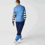 Men Lacoste V0ZN928 Blue 776 Regular Fit Pima Cotton Polo - Image 3