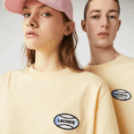 Men Lacoste V0ZN936 Yellow HBZ LIVE Summer Pack Loose Fit Flecked Cotton T-Shirt