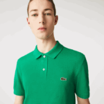 Men Lacoste V0ZN940 Green LDM Original L.12.12 Slim Fit Polo