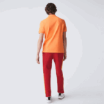 Men Lacoste V0ZN943 Orange NPB Original L.12.12 Slim Fit Polo - Image 3