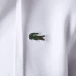 Men Lacoste V0ZN948 White 800 SPORT Lightweight Bi-material Hoodie - Image 7