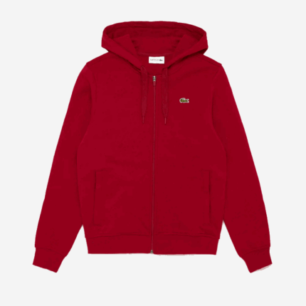 Men Lacoste V0ZN950 Bordeaux 4CW SPORT Lightweight Bi-material Hoodie