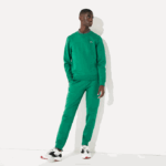 Men Lacoste V0ZN959 Green S6W SPORT Fleece Tennis Sweatpants - Image 2