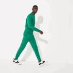 Men Lacoste V0ZN959 Green S6W SPORT Fleece Tennis Sweatpants
