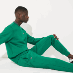 Men Lacoste V0ZN959 Green S6W SPORT Fleece Tennis Sweatpants - Image 4