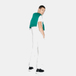 Men Lacoste V0ZN960 White 001 SPORT Fleece Tennis Sweatpants - Image 2