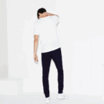Men Lacoste V0ZN961 Navy Blue 166 SPORT Fleece Tennis Sweatpants - Image 2