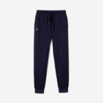 Men Lacoste V0ZN961 Navy Blue 166 SPORT Fleece Tennis Sweatpants - Image 3