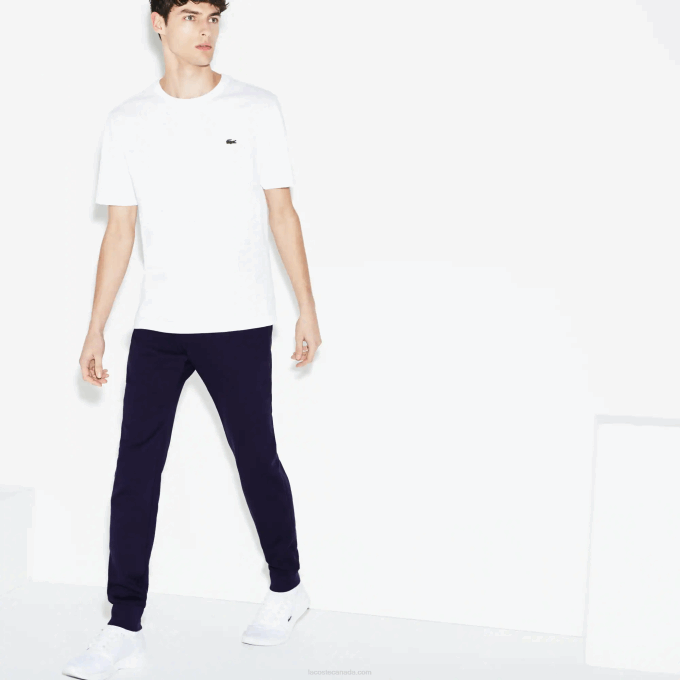 Men Lacoste V0ZN961 Navy Blue 166 SPORT Fleece Tennis Sweatpants - Image 1