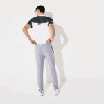 Men Lacoste V0ZN964 Grey Chine CCA SPORT Fleece Tennis Sweatpants - Image 3