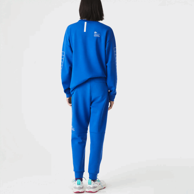 Men Lacoste V0ZN975 Blue K1Q Slim Fit Branded Trackpants - Image 3
