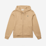 Men Lacoste V0ZN981 Beige GP2 SPORT Lightweight Bi-material Hoodie - Image 4