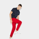 Men Lacoste V0ZN986 Red 240 SPORT Fleece Tennis Sweatpants - Image 2