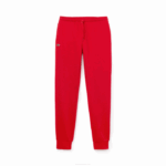 Men Lacoste V0ZN986 Red 240 SPORT Fleece Tennis Sweatpants - Image 4