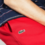 Men Lacoste V0ZN986 Red 240 SPORT Fleece Tennis Sweatpants - Image 5