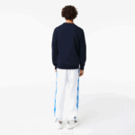 Men Lacoste V0ZN988 Navy Blue 166 Badge Organic Cotton Sweatshirt - Image 3