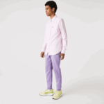 Men Lacoste V0ZN995 Purple GFU Tapered Fit Fleece Trackpants