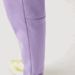 Men Lacoste V0ZN995 Purple GFU Tapered Fit Fleece Trackpants - Image 6