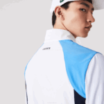 Men Lacoste V0ZN996 White Purple Navy Blue Y03 SPORT Color-Block Tennis Tracksuit - Image 8