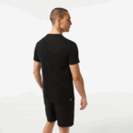 Men Lacoste V0ZN99 Black Red BZJ SPORT 3D Print Crocodile Breathable Jersey T-Shirt - Image 3