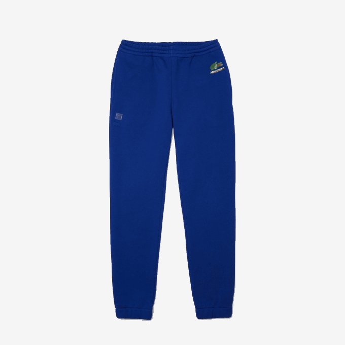 MenV0ZN1174 Blue BDM Lacoste x Minecraft Organic Cotton Fleece Jogging Pants - Image 5