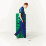 MenV0ZN1174 Blue BDM Lacoste x Minecraft Organic Cotton Fleece Jogging Pants - Image 7