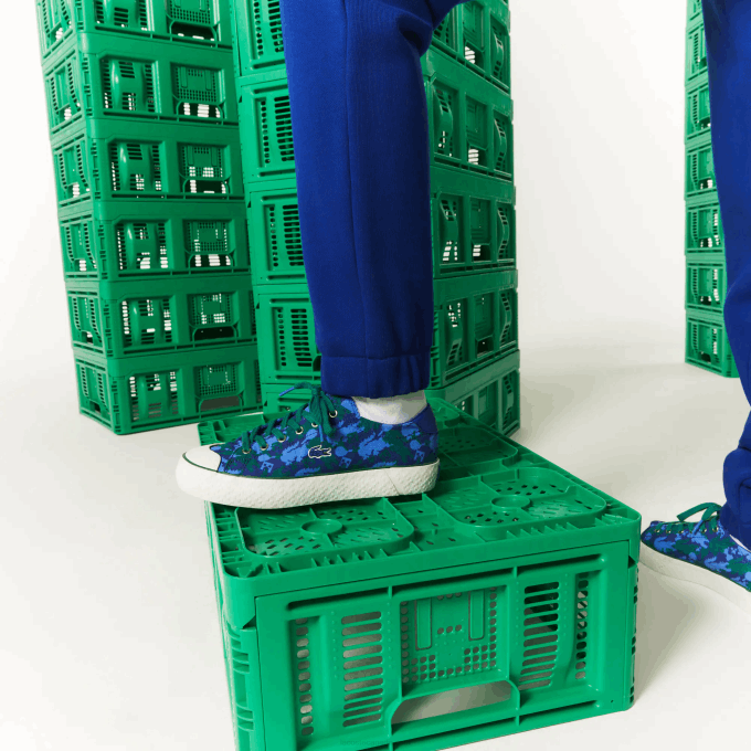 MenV0ZN1174 Blue BDM Lacoste x Minecraft Organic Cotton Fleece Jogging Pants - Image 8
