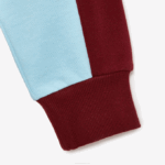 MenV0ZN1183 White Bordeaux NFB Lacoste x AWAKE NY Badge Color-block Cotton Sweatshirt - Image 6