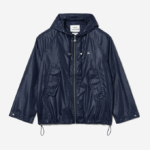 MenV0ZN1310 Blue WGH Lacoste x A.P.C. Water-Resistant Nylon Hooded Jacket