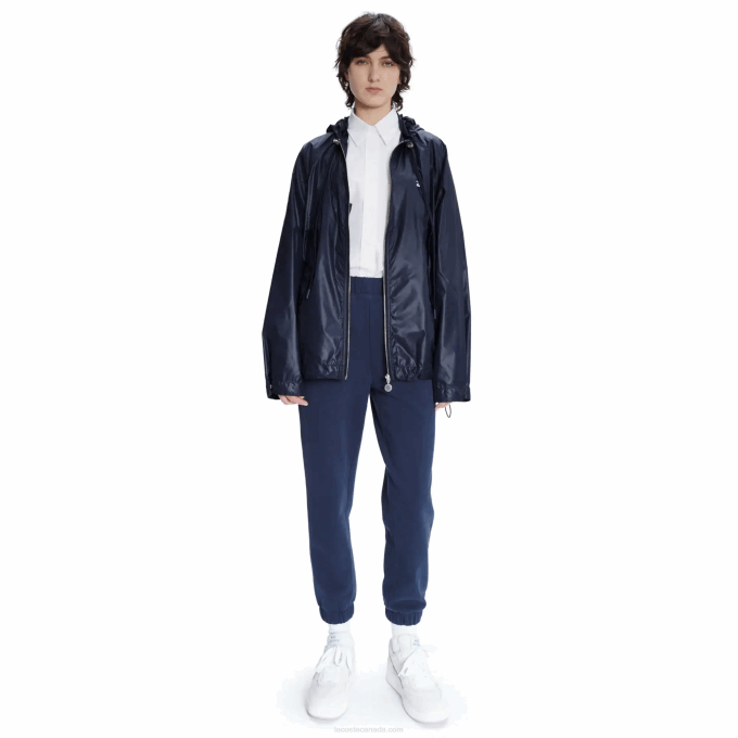 MenV0ZN1310 Blue WGH Lacoste x A.P.C. Water-Resistant Nylon Hooded Jacket - Image 6