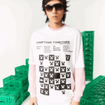MenV0ZN853 White 001 Lacoste x Minecraft Loose Fit Organic Cotton T-Shirt