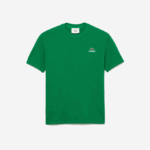 MenV0ZN892 Green MEE Lacoste x AWAKE NY Logo Cotton Pique T-shirt