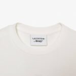 MenV0ZN893 White 70V Lacoste x AWAKE NY Logo Cotton Pique T-shirt - Image 2