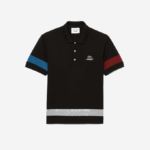 MenV0ZN899 Black 031 Lacoste x AWAKE NY Color-block Cotton Pique Polo