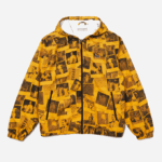 Women Lacoste V0ZN1303 Yellow Black 7KR LIVE Polaroid Collaboration Jacket - Image 5