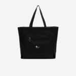 Women Lacoste V0ZN1947 Noir Patch L51 Contrast Branding Oversized Tote Bag