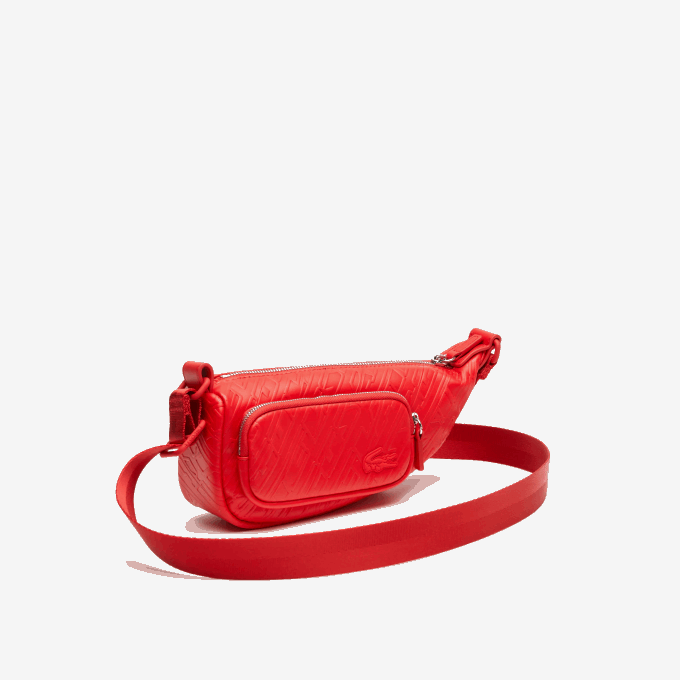 Women Lacoste V0ZN1965 Corrida L41 Logo Print Shoulder Bag - Small - Image 3