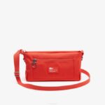 Women Lacoste V0ZN1966 Pasteque L35 Recycled Fiber Zipped Bag