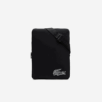 Women Lacoste V0ZN1971 Black 000 Recycled Fiber Crossbody Bag - Image 2
