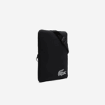 Women Lacoste V0ZN1971 Black 000 Recycled Fiber Crossbody Bag - Image 4
