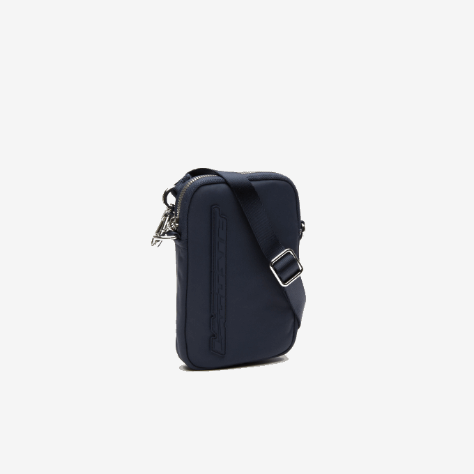 Women Lacoste V0ZN1976 Bleu Nuit Blanc M05 Contrast Branding Smartphone Holder - Image 4