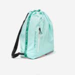 Women Lacoste V0ZN2056 Seringat Fluorine Lotus K10 Branded Band Foldable Nylon Backpack - Image 2
