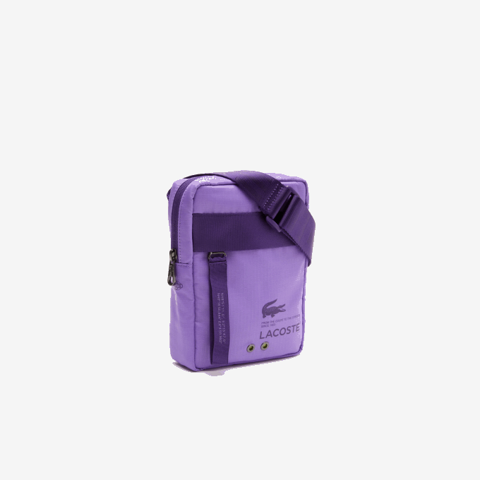 Women Lacoste V0ZN2089 Samui Noir Neva K27 Branded Vertical Zip Crossover Bag - Image 3