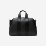 Women Lacoste V0ZN2101 Black 000 Supple Leather Weekend Bag - Image 2