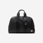 Women Lacoste V0ZN2101 Black 000 Supple Leather Weekend Bag