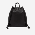 Women Lacoste V0ZN2105 Noir Blanc 279 Contrast Geographical Coordinate Flat Backpack - Image 4
