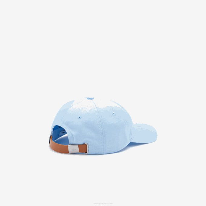 Women Lacoste V0ZN2319 Blue HBP Contrast Strap And Crocodile Cotton Cap - Image 2
